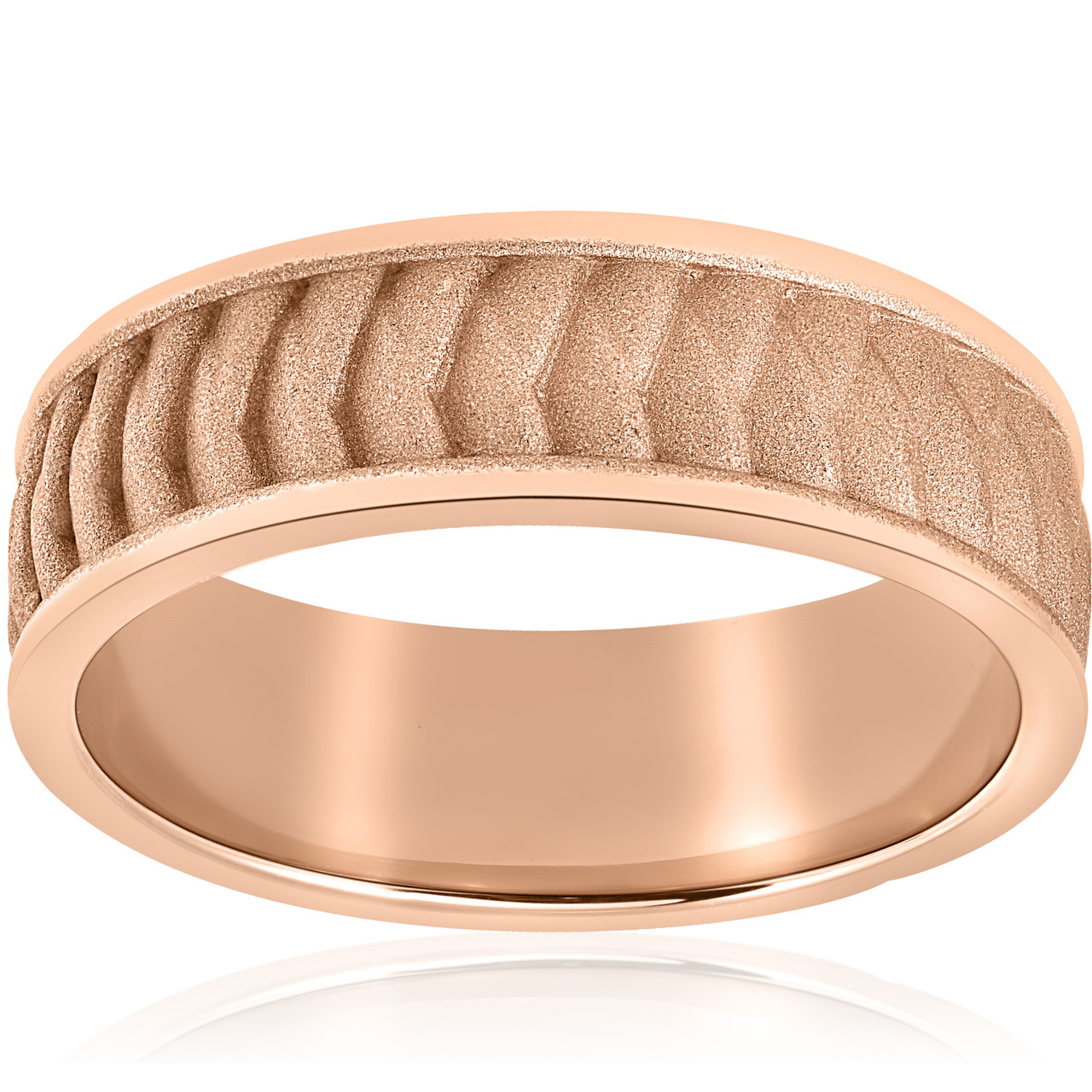 Braided wedding store band rose gold