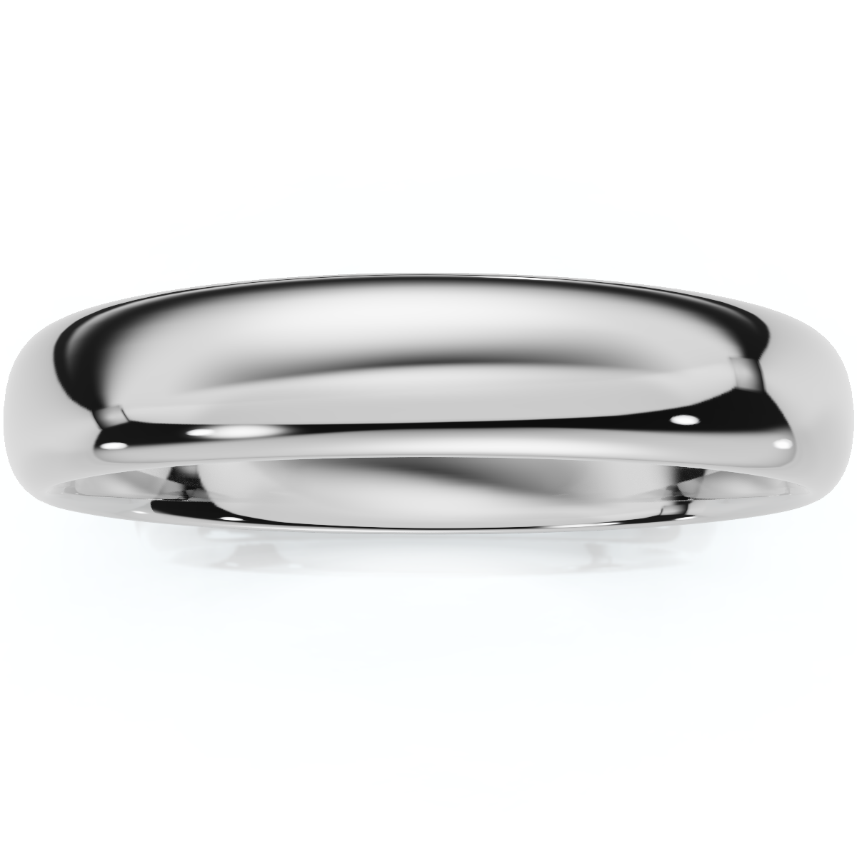 High Polished Wedding Band 950 Platinum