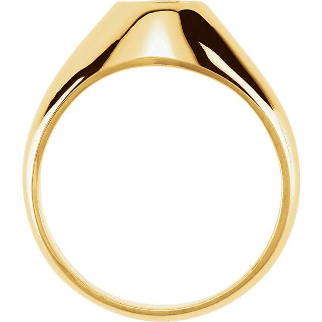 1.50CT Men's Bezel Diamond Solitaire Ring 14K Yellow Gold (G-H, I1)