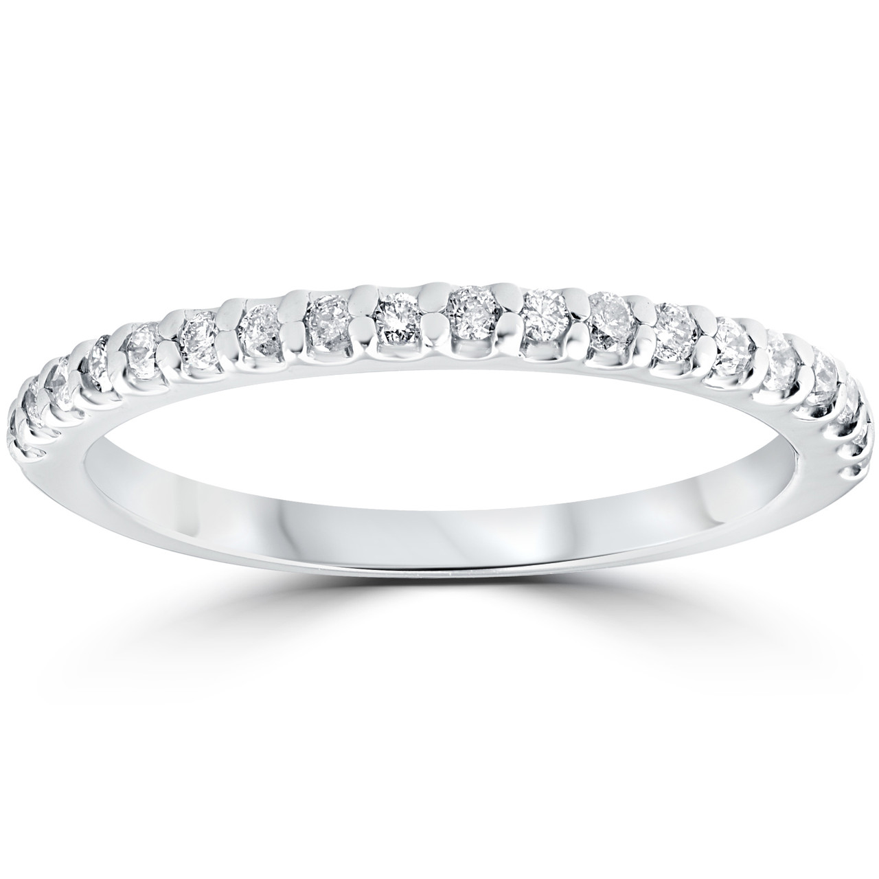 Diamond Wedding Ring 10k White Gold (H-I, I1)