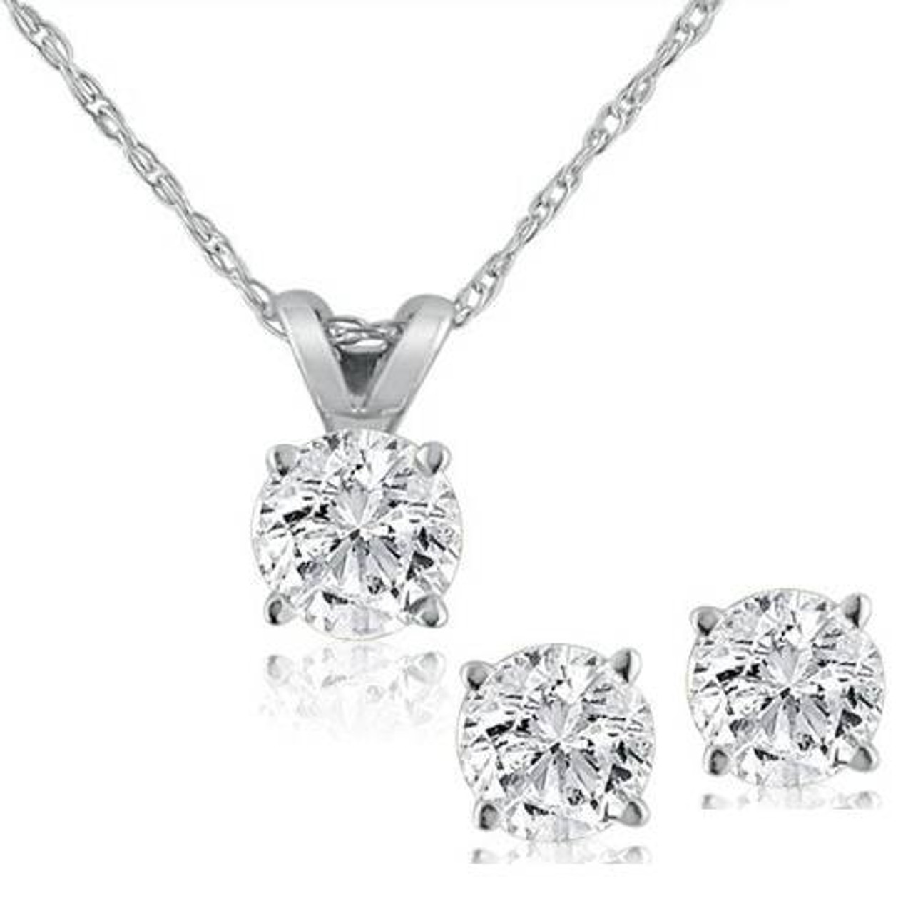 1/4 Carat Diamond - Sapphire in Motion Pendant in Silver - The Jewelry  Exchange | Direct Diamond Importer
