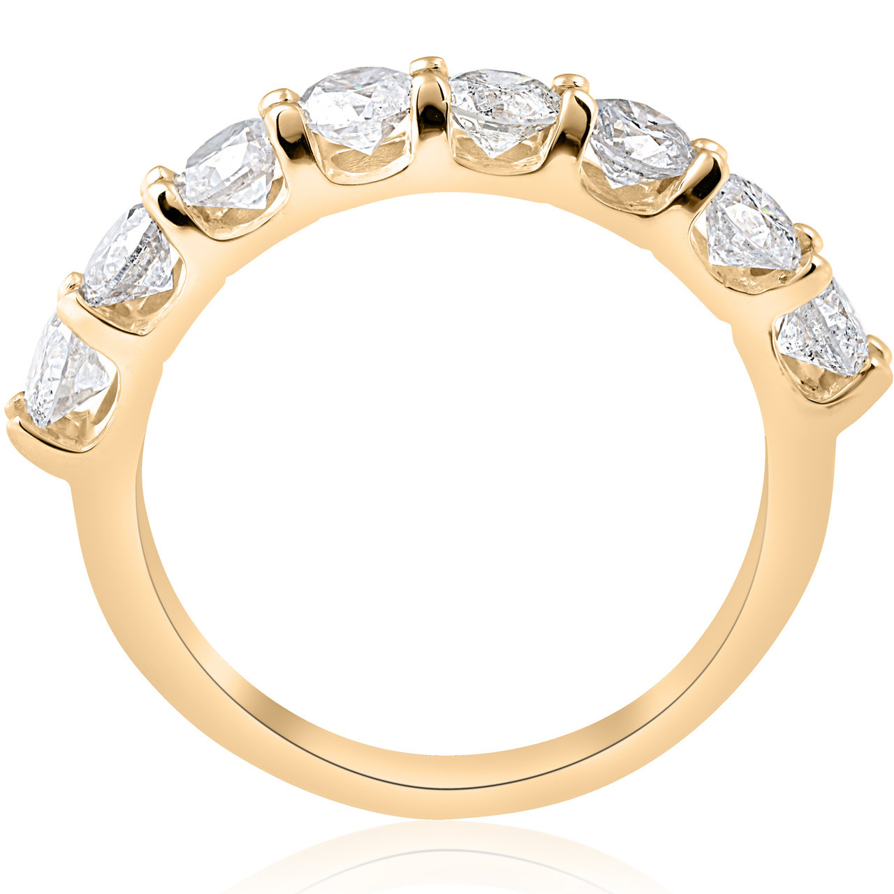 1 5/8ct U Prong Diamond Wedding Ring 14k Yellow Gold (H-I, I1) 1 5/8ct U Prong Diamond Wedding Ring 14k Yellow Gold (H-I, I1)