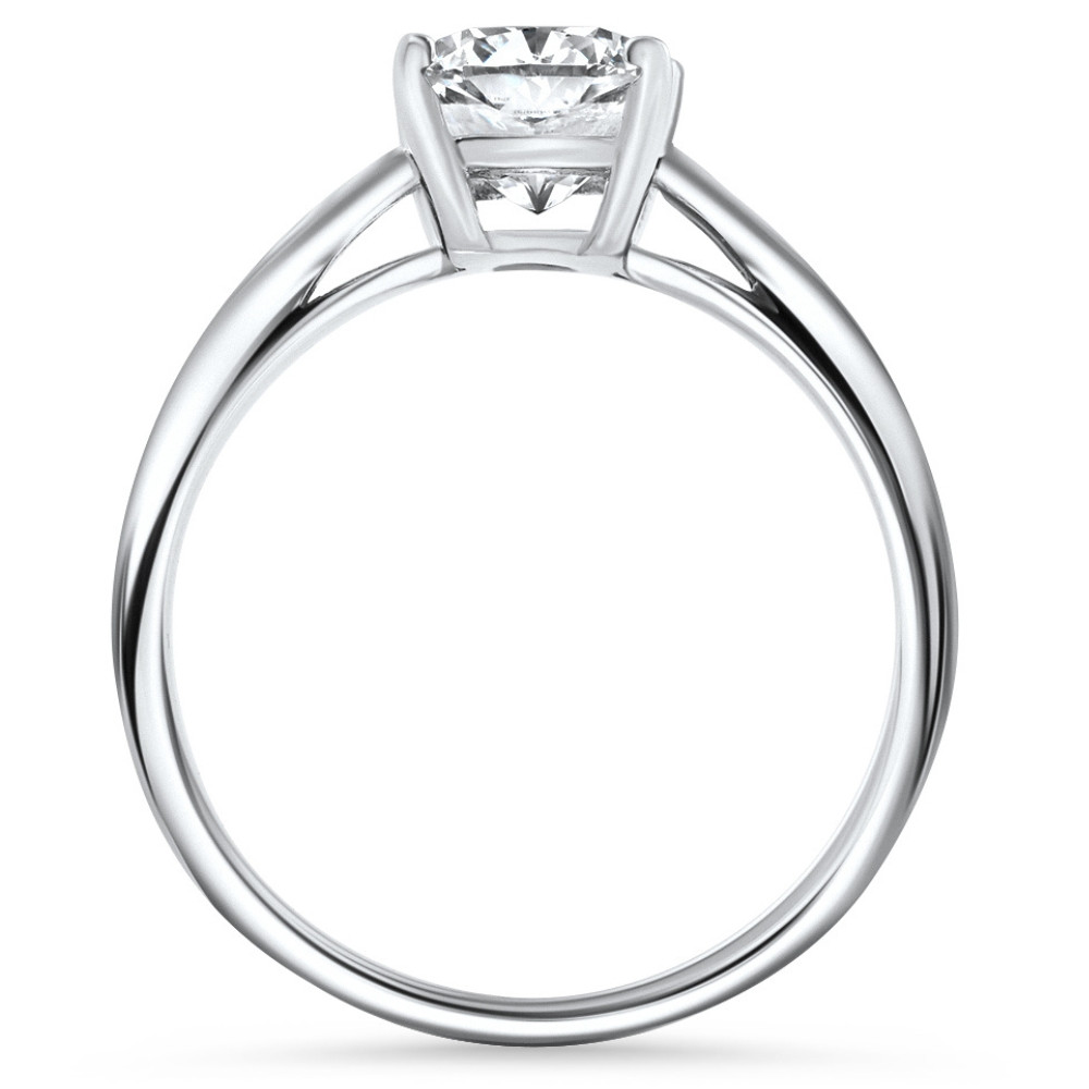 1 1/2ct Cushion Diamond Solitaire Engagement Ring 14k White Gold Lab Grown (D-E, VS)