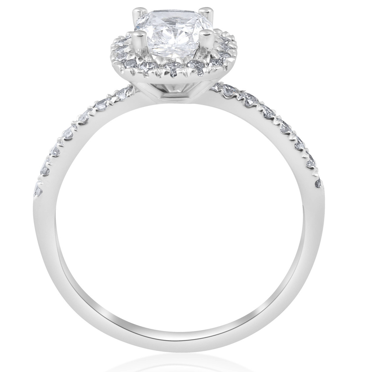 2 carat cushion cut diamond ring