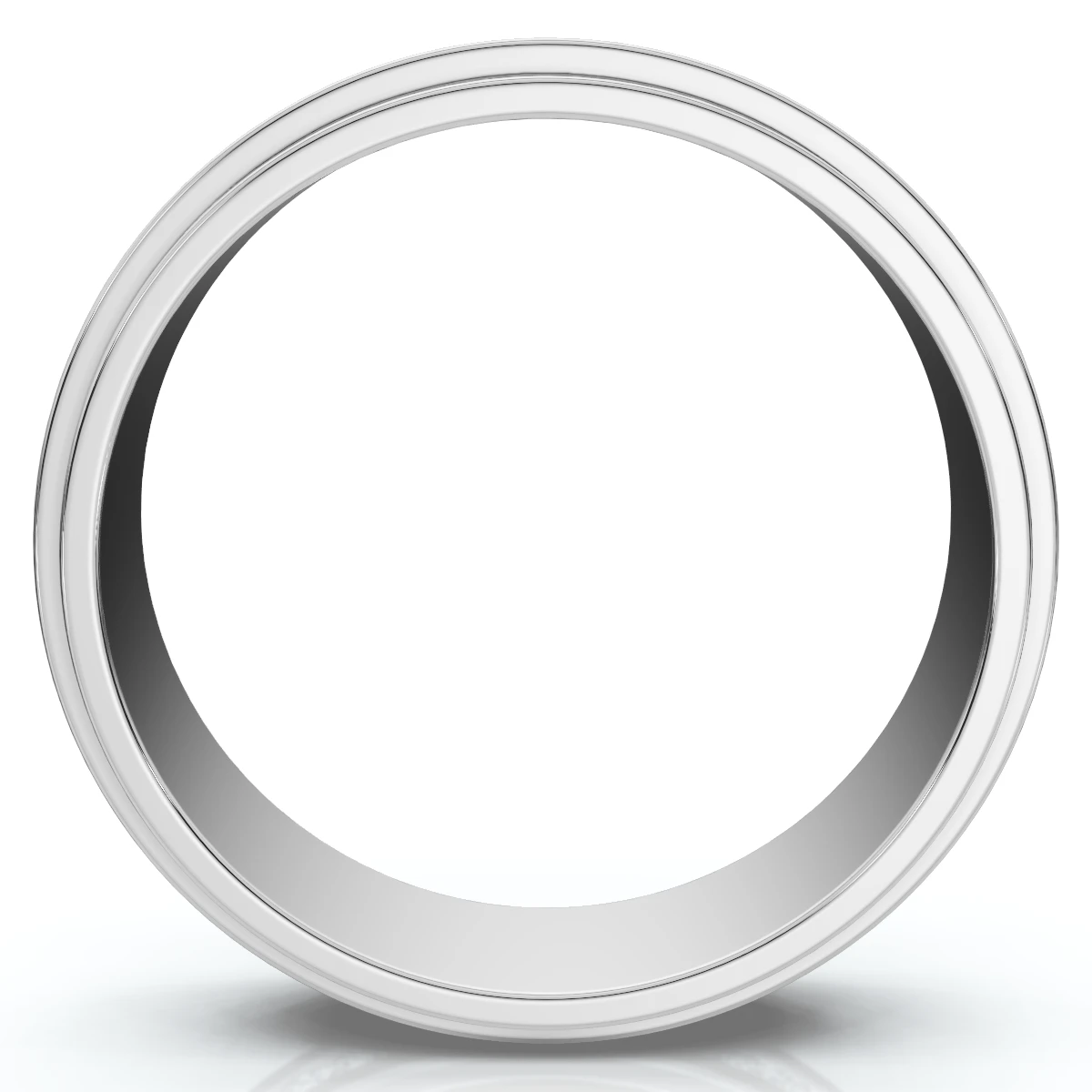 Mens Diamond 3/8ct Eternity Ring Wedding Band 14k White Gold 7mm Lab Grown (F-G, VS)