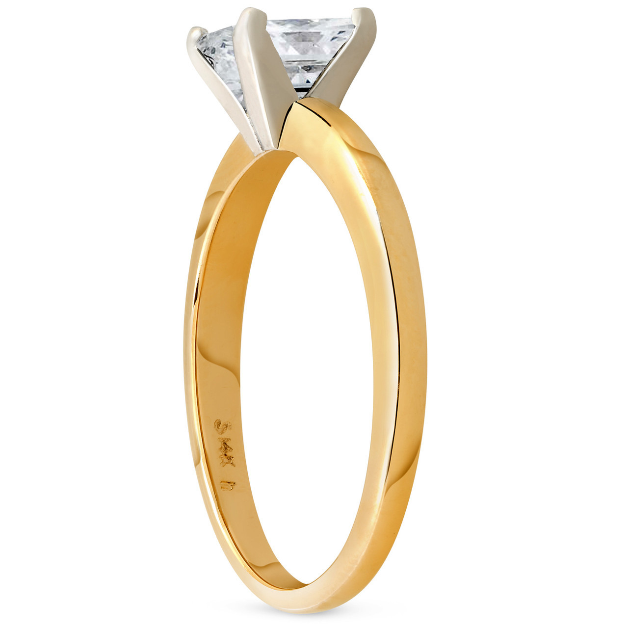 gold princess cut engagement rings gold princess cut engagement rings