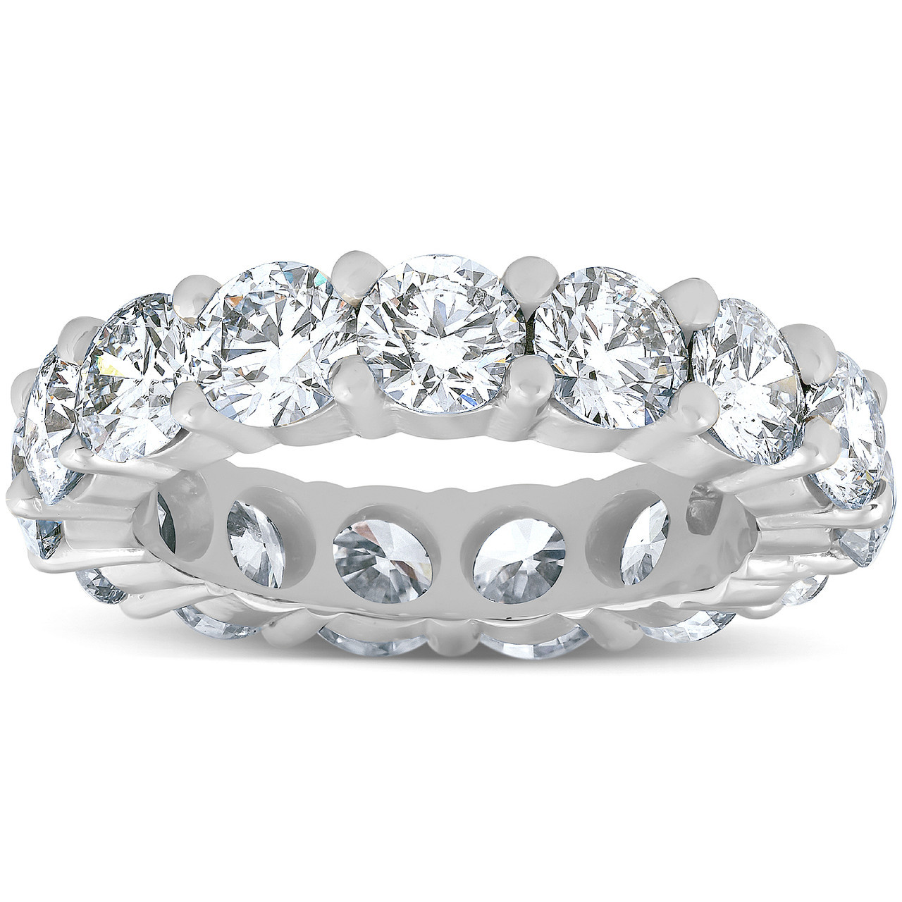 Lab created diamond eternity shop ring