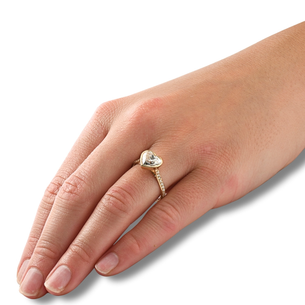 2 1/15ct Round Diamond Solitaire Engagement Ring 14K White Gold (H-I, I2-I3)