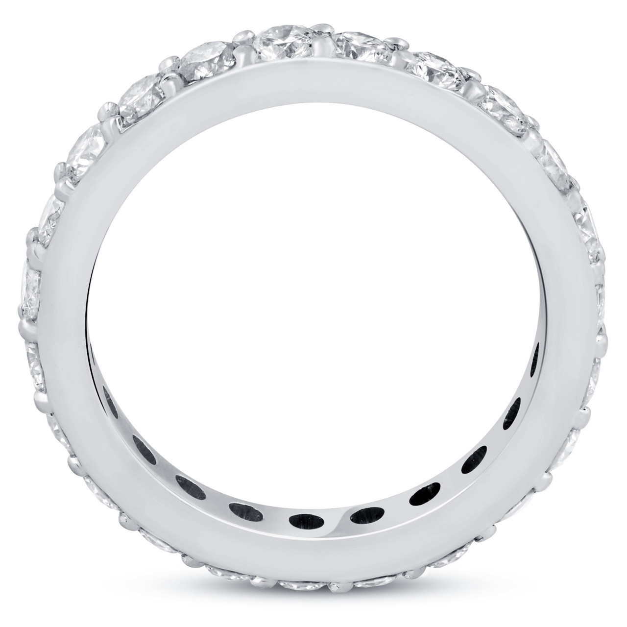 1 1/2 ct Diamond Eternity Ring 14k White Gold Common Prong Stackable Band (H-I, I1) 1 1/2 ct Diamond Eternity Ring 14k White Gold Common Prong Stackable Band (H-I, I1)