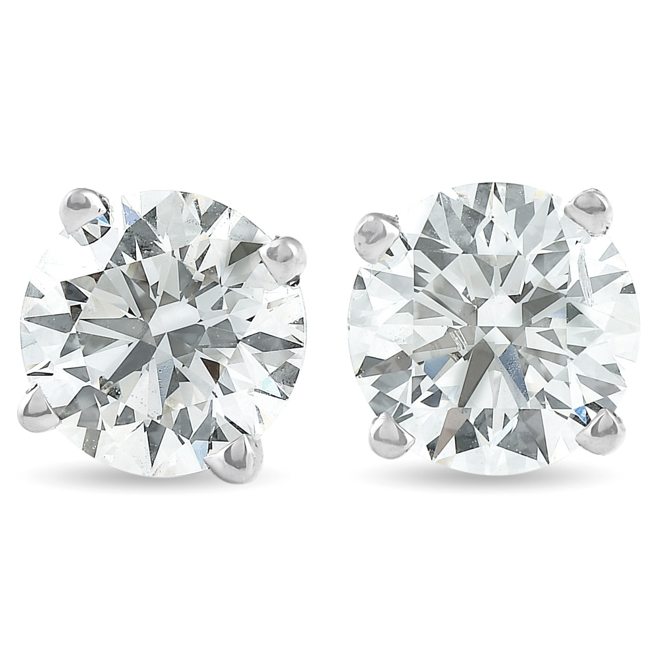 Platinum 1 1/2ct Lab Grown Diamond Studs (F-G, VS)