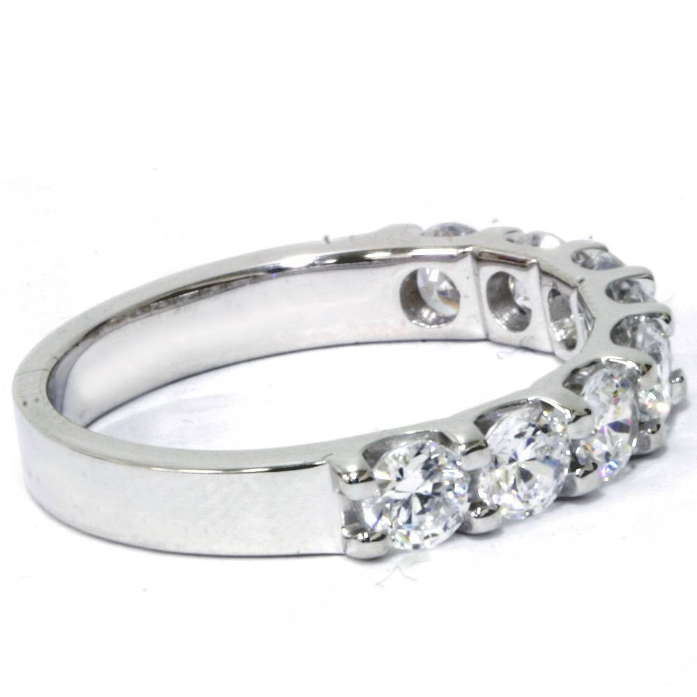 2ct Diamond U Prong Wedding Ring 14k White Gold Anniversary Band (I-J, I2-I3)