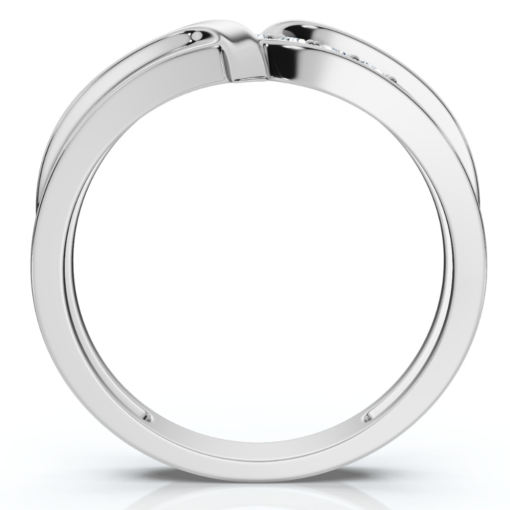 Platinum 1/4ct Diamond Mens Wedding Ring (H-I, I1)