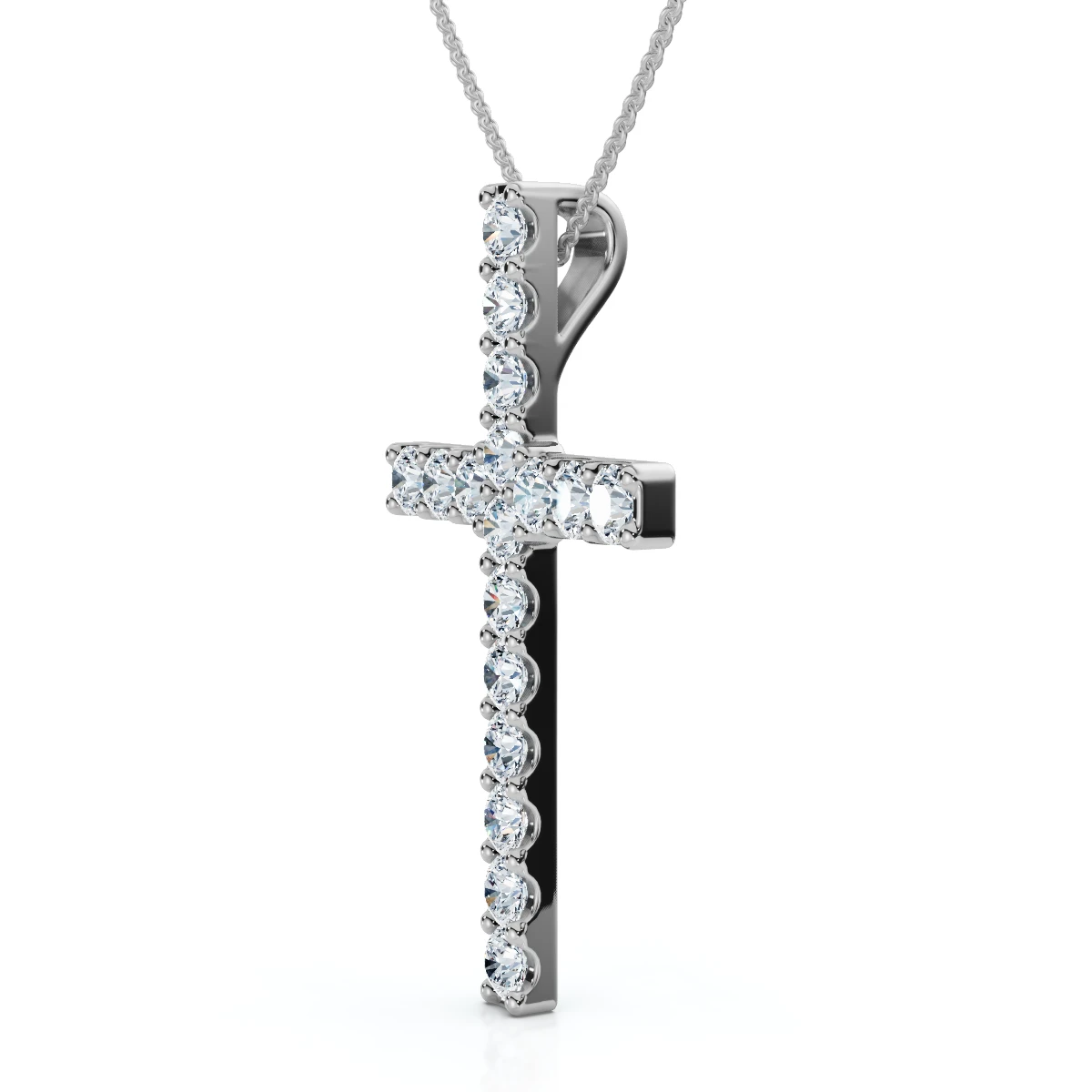 Chain Womens Necklace 1 1/4" Tall