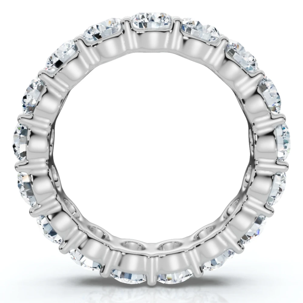 4ct Diamond Eternity Wedding Ring 950 Platinum (G-H, I1)