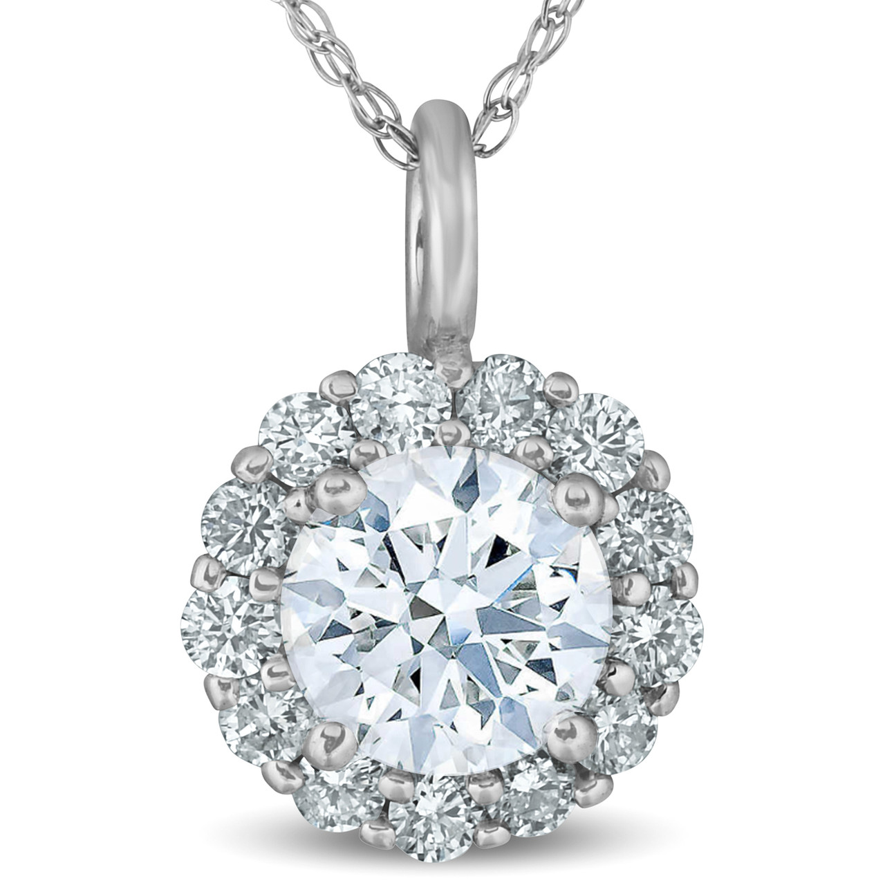 Buy Round Cut Moissanite Necklace Solitaire Round Diamond Necklace Online  in India - Etsy | Round solitaire diamond necklace, Moissanite necklace,  Diamond solitaire necklace