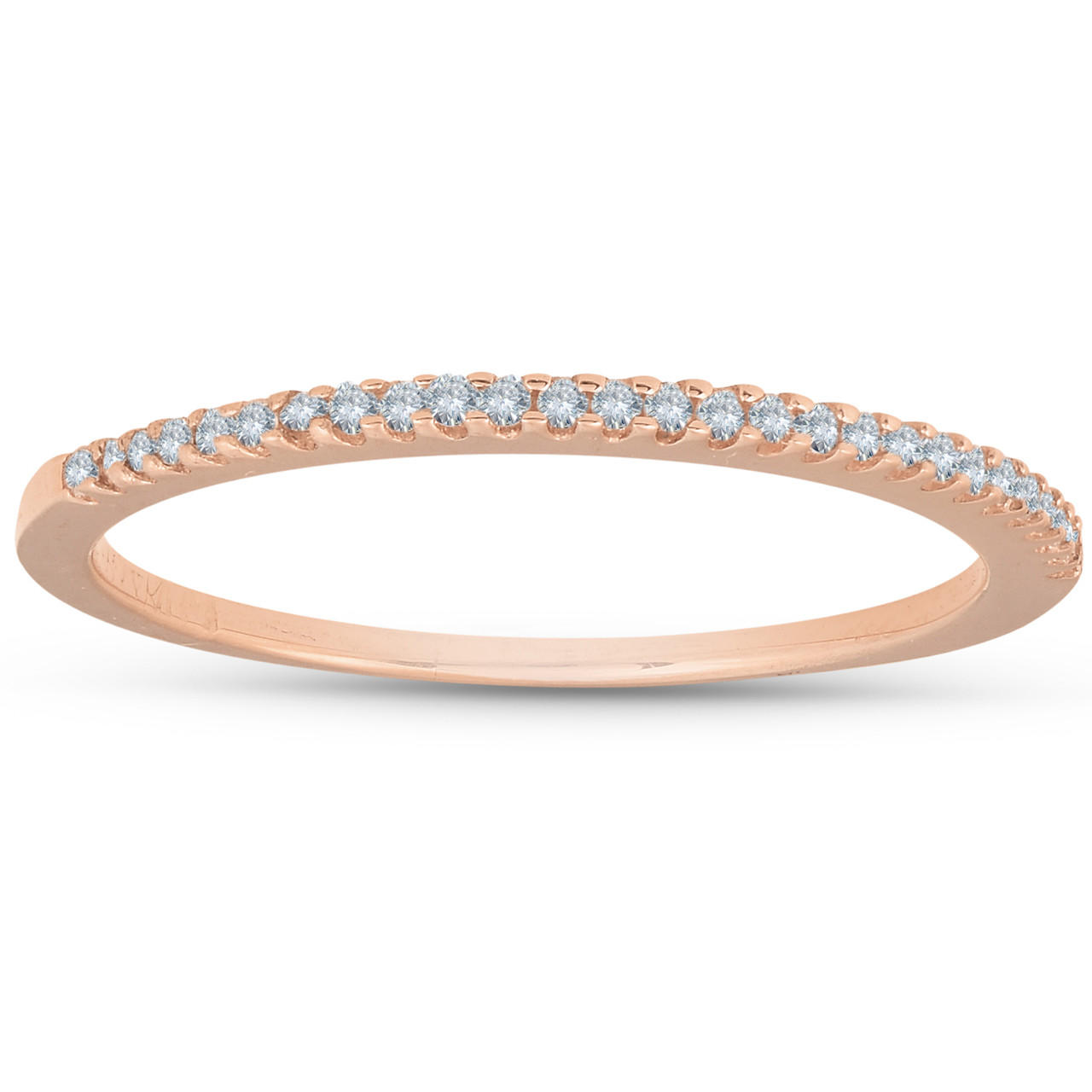 1/6ct Diamond Ring 14K Rose Gold (I-J, I2-I3)