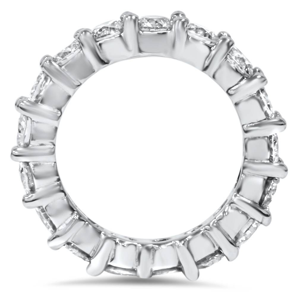 4Ct Diamond Platinum Eternity Ring Womens Wedding Stackable Band (G-H, I1)