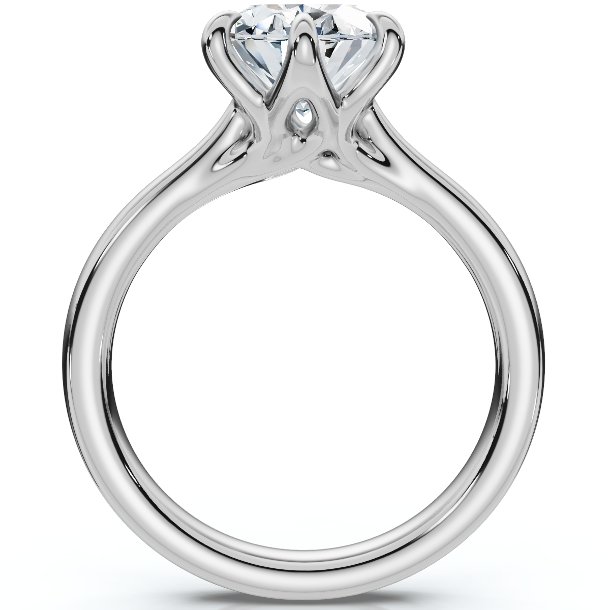 Certified 1 1/2Ct Oval Diamond Solitaire Engagement Ring 14k White Gold Lab Grown (G-H, VS2-SI1)
