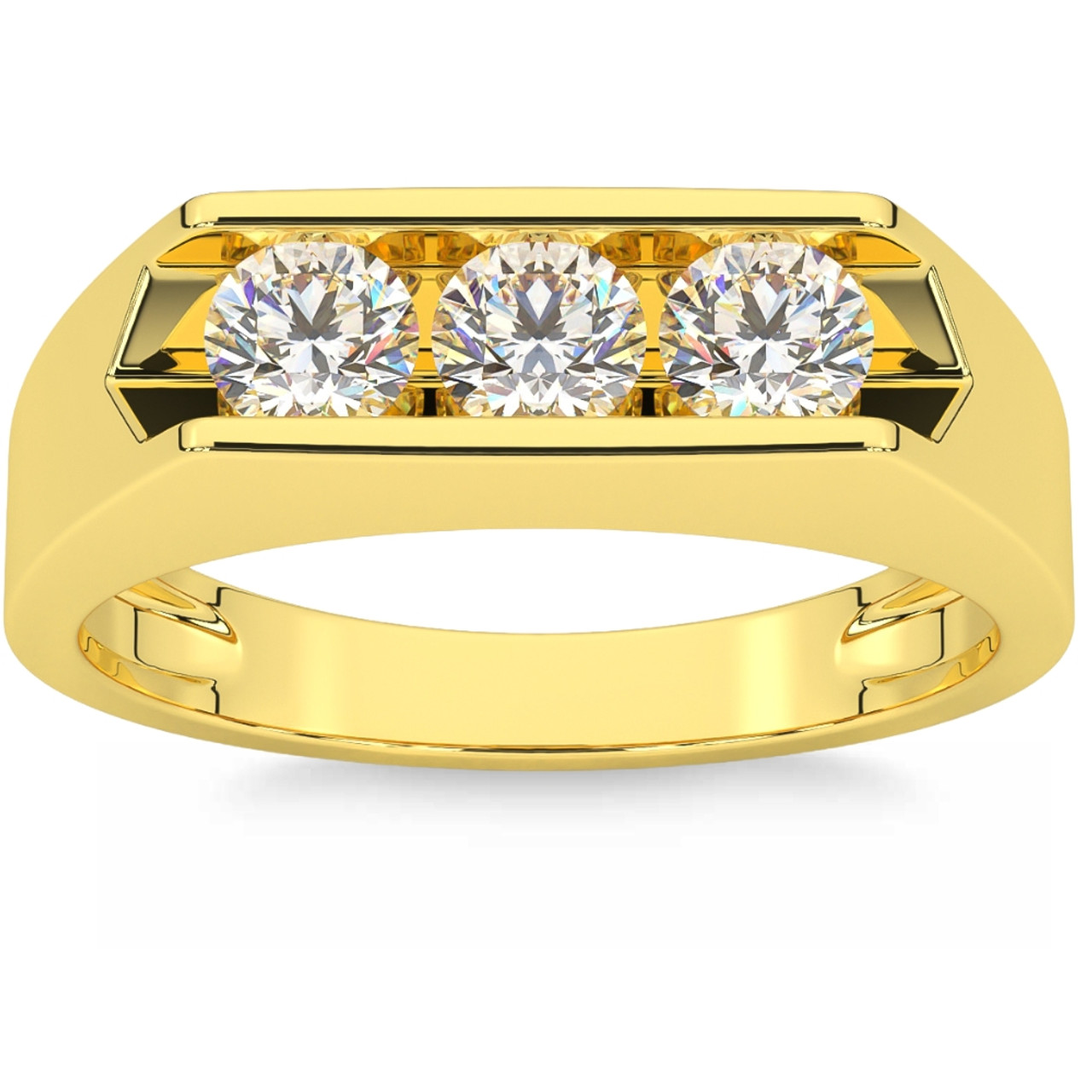 P.C. Chandra Jewellers 22k (916) Yellow Gold Ring for Men : Amazon.in:  Fashion