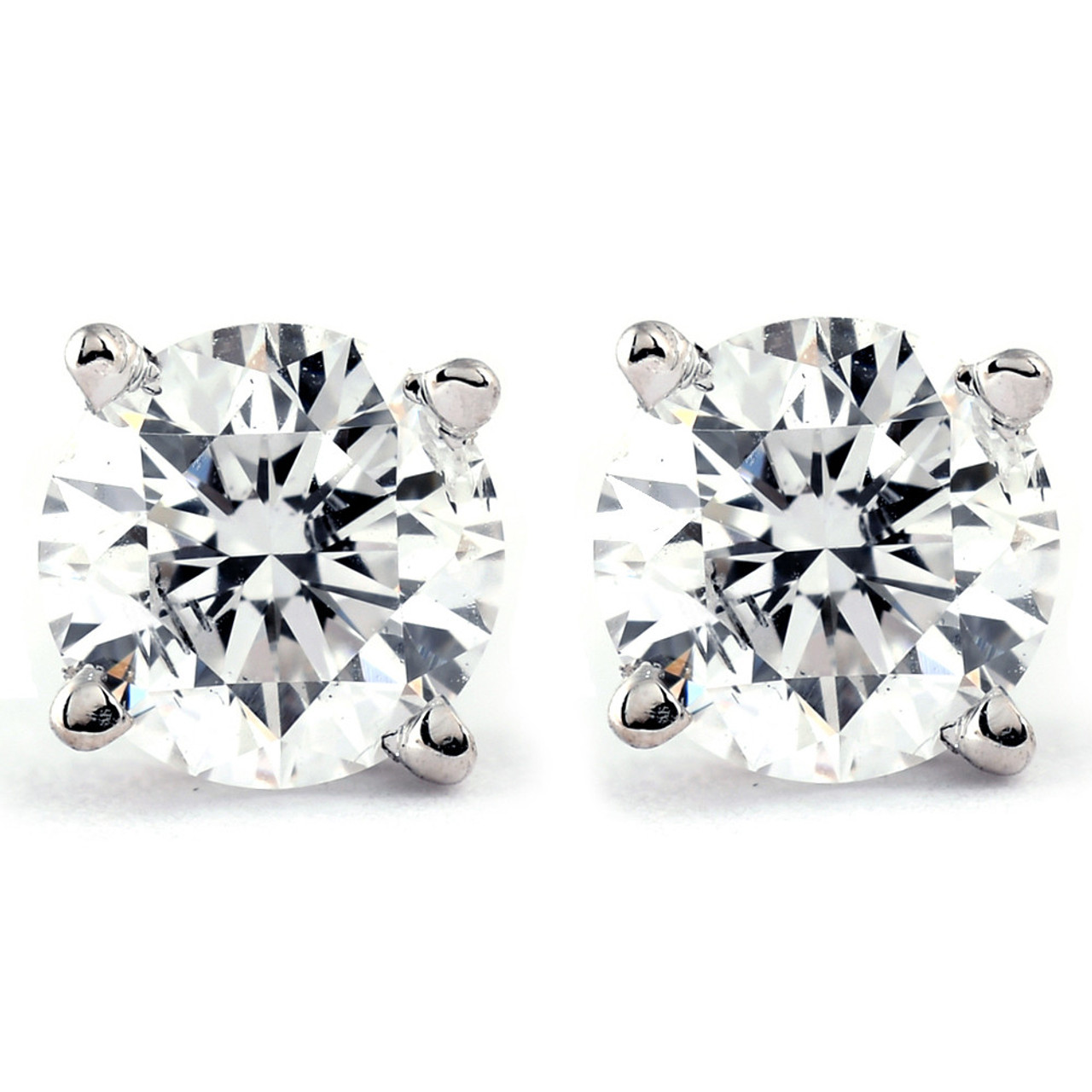 1/4 Ct TDW Genuine Diamond Studs Available in 14k White or Yellow Gold