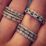 Stackable Diamond Rings