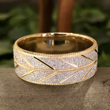 New mens vintage inspired wedding band collection. 