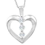 How much is a diamond heart necklace?