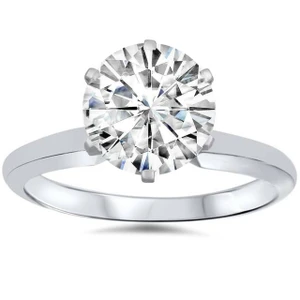 1ct Solitaire Moissanite Engagement Ring
