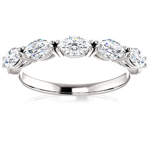 1 1/2 Ct Oval Moissanite Wedding Ring Available in White, Yellow or Rose Gold (G-H, VS)