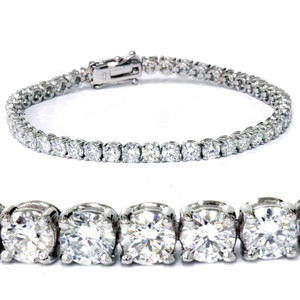 7 Ct T.W. Round Lab Grown Diamond Tennis Bracelet 14K White Gold 7" (G-H, VS)