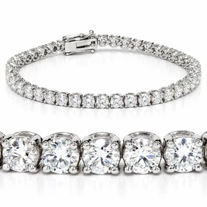 7 Ct T.W. Round Lab Grown Diamond Tennis Bracelet 14K White Gold 7" (G-H, VS)