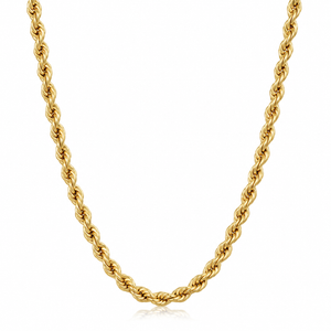 14k Yellow Gold Filled Unisex 2.10 millimeter Rope Chain Necklace