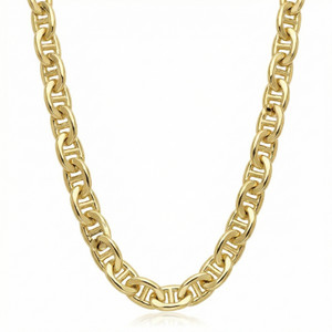 Fremada 14k Yellow Gold Filled Men's 5.9mm Mariner Link Chain Necklace
