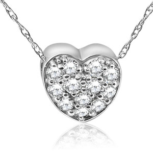 1/4Ct Diamond Petite Diamond Pendant Necklace in 14k White, Yellow, or Rose Gold (G-H, I1)