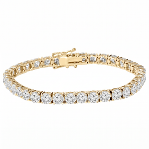 9 1/2 ct Diamond Tennis Bracelet 14K Yellow Gold 7" (G-H, I2-I3)