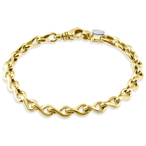 Men's 14k Gold (28gram) or Platinum (45gram) 7mm Link Bracelet 8.5"