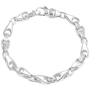 Men's Designer Seed Link 14k Gold (50gram) or Platinum (81gram) 8mm Bracelet 8.5"