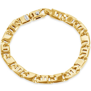 Men's Marine Link 14k Gold (37gram) or Platinum (60gram) 8.5mm Bracelet 9"
