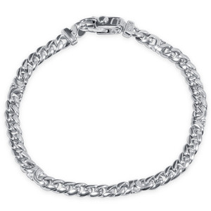 Men's Curb Link 14k Gold (20gram) or Platinum (33gram) 5.5mm Bracelet 8.5"