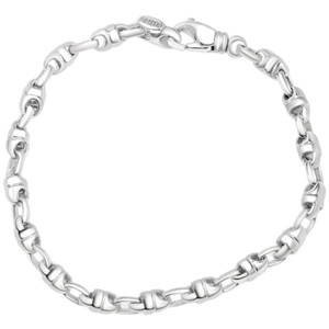 Men's Link 14k Gold (16gram) or Platinum (26gram) 5mm Bracelet 8.5"