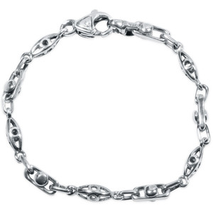 Men's Link 14k Gold (22gram) or Platinum (36gram) 5.5mm Bracelet 9"