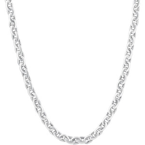 Men's Round 14k Gold (40gram) or Platinum (75gram) 5mm Link Chain Necklace 20"