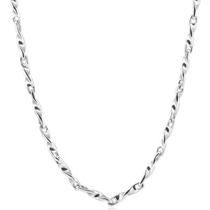 Men's Twisted Link Chain 14k Gold (37gram) or Platinum (69gram) 3.5mm Necklace 22"