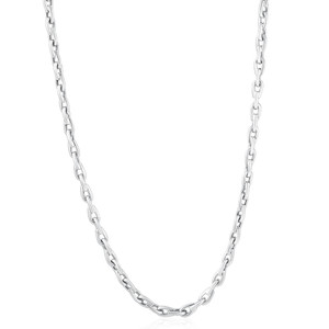 Mens 14K Gold 5mm Link Chain Necklace