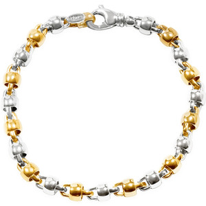 Men's Designer Link 14k Gold (32gram) or Platinum (51gram) 6.5mm Bracelet 8.5"