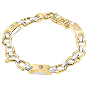 Men's Figaro 14k Gold (33gram) or Platinum (53gram) 7.5mm Link Bracelet 8.25"