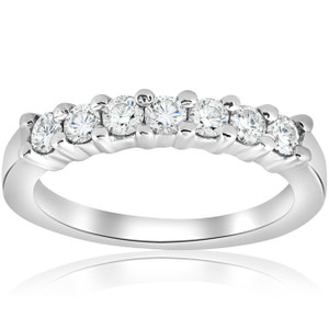 1/2ct Diamond Wedding Ring 14K White Gold (H-I, I1)