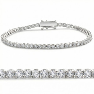 4 Ct Diamond Tennis Bracelet 14k White, Yellow, or Rose Gold Lab Grown 7" (G-H, VS)