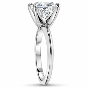 1ct Solitaire Diamond Ring 14K White Gold (G-H, I1)
