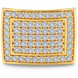 3Ct Men's Diamond Ring in 10k Gold Lab Grown (F-G, VS2-SI1)